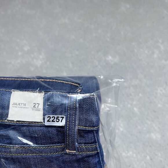 HUDSON Juliette Jeans Womens Size 27 Blue Refine Super Skinny Jeans Zip Front - Picture 15 of 15